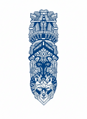 Tribal ★ Kurt (Yarı Kalıcı Dövme)