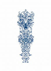 Tribal ★ Keçi Totemi (Yarı Kalıcı Dövme)