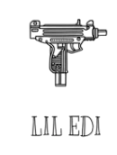 Silahlar ★ Lil Edi Hafif Makineli Taramalı Tüfek Uzi Modeli (Geçici Dövme)