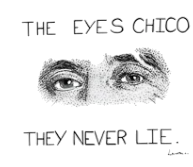Gözler ★ The Eyes Chico They Never Lie, Scarface, Yaralı Yüz, Al Pacino Efsanevi Film Modeli (Geçici Dövme)