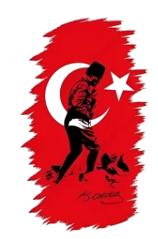 Efsanevi ★ Türk Bayrağı, Ulu Önder Mustafa Kemal Atatürk Önderim ve Çanakkale Geçilmez! (Geçici Dövme)