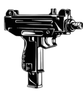 Silahlar ★ Hafif Makineli Tüfek Uzi Modeli (Geçici Dövme)