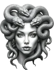 Kadın Figürleri ★ Yılan Başlı Kadın, Medusa (Geçici Dövme)