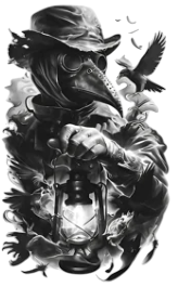 Efsanevi ★ Veba Doktoru Ölüm Karga (Geçici Dövme)