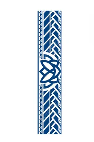 Doğa ★ Çiçek Tribal Karışık Şerit (Yarı Kalıcı Dövme)