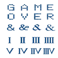 Yazılılar ★  Roma Rakamları ve Game Over (Yarı Kalıcı Dövme)
