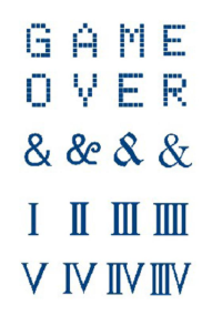 Yazılılar ★  Roma Rakamları ve Game Over (Yarı Kalıcı Dövme)