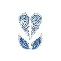 Kanatlılar ★  Çifte Kanat Modeli Varyant (Yarı Kalıcı Dövme)