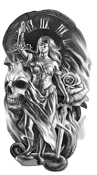 Kadın Figürleri ★ Justice Lady, Adalet Kadın Modeli (Geçici Dövme)