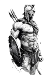 Efsanevi ★ Savaşçı, Gladyatör, Spartaküs Modeli (Geçici Dövme)