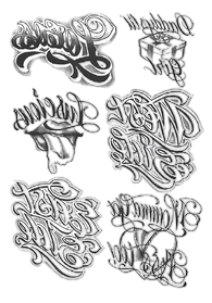 Yazılılar ★ 6'lı Altılı Yazı Rolling Stones (Geçici Dövme)