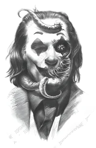 Efsanevi ★ Joker ve Ahtapot Dokunaçları (Geçici Dövme)