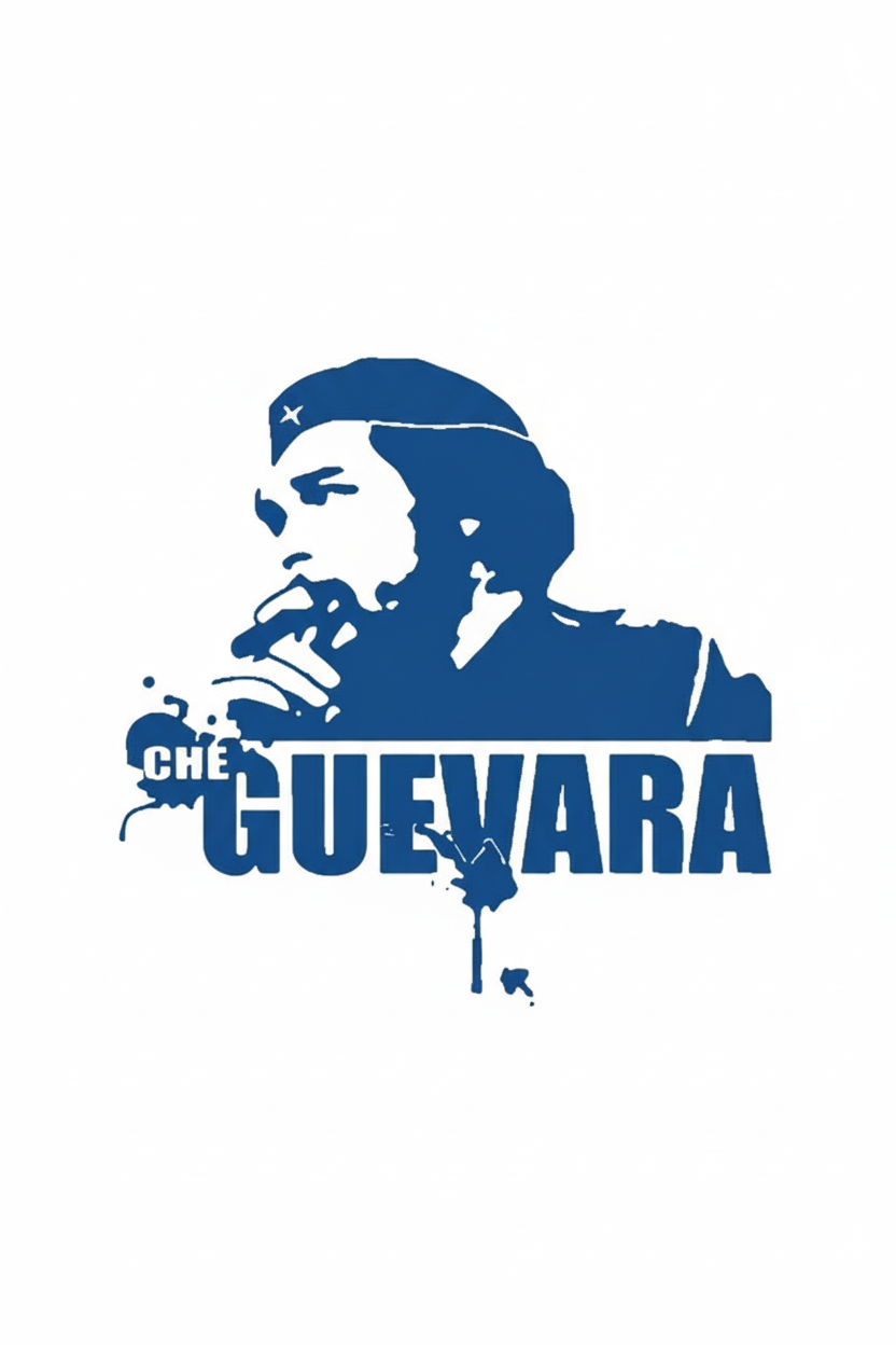 Efsanevi ★ Che Guevara Solcu, Komünizm, Kuba (Yarı Kalıcı Dövme)