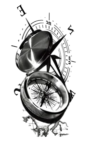 Denizciler ★ Pusula Modeli (Geçici Dövme)