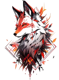 Yırtıcılar ★ Tilki Modeli (Geçici Dövme)