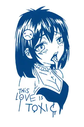 Kadın Figürleri ★ This Love Is Toxic Anime Kızı (Yarı Kalıcı Dövme)
