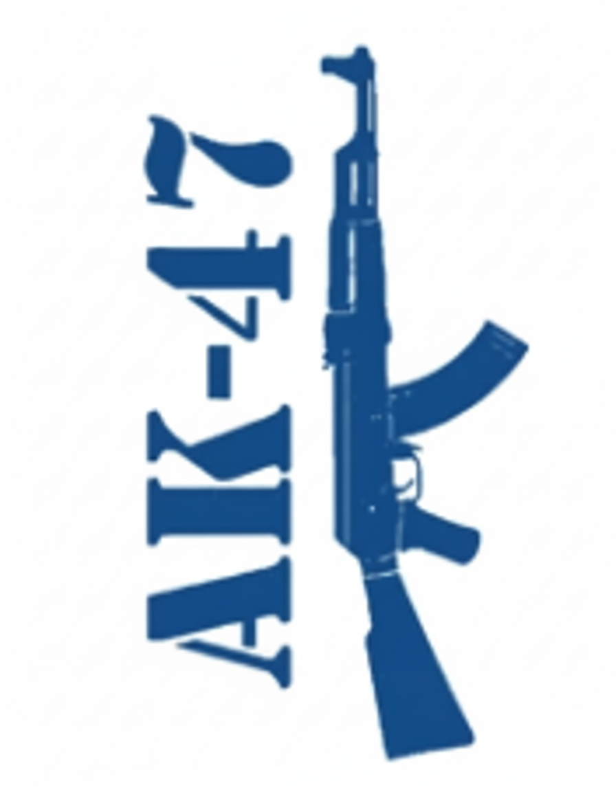 Silahlar ★ Rus Yapımı Taaruz Tüfeği AK-47 Kalashnikov Keleş Modeli (Yarı Kalıcı Dövme)