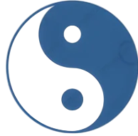 Sembol ★ Yin Yang, İyinin içinde Kötü Kötünün İçinde İyi (Yarı Kalıcı Dövme)