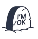 Nesne ★ I'm Ok Mezar Taşı (Yarı Kalıcı Dövme)