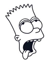 Sembol ★ Blaaah Simpson Modeli (Yarı Kalıcı Dövme)