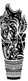 Tribal ★ Klasik Bilekli Kaslı Model (Geçici Dövme)