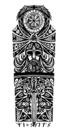 Mitolojik ★ Ragnarok, Valhalla, Viking, Kılıç Modeli (Geçici Dövme)