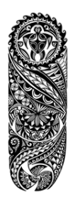 Tribal ★ Kaplumbağa Modeli (Yarı Kalıcı Dövme)