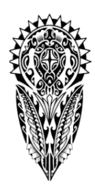 Tribal ★ Kaplumbağa Diken Modeli (Geçici Dövme)