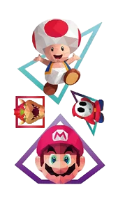 Efsanevi ★ Mario, Retro Oyun Karakterleri (Geçici Dövme)