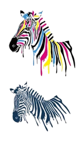 Evciller ★ Çifte Zebra (Geçici Dövme)