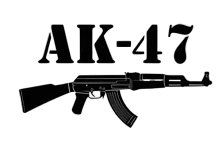 Silahlar ★ Rus Yapımı Taaruz Tüfeği AK-47 Keleş Kalashnikov (Geçici Dövme)