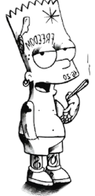 Efsanevi ★ Ergen Simpson Sigaralı (Geçici Dövme)