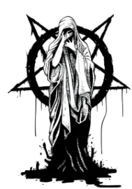 Efsanevi ★ Pentagram, Yıldız ve Ruhani Varlık (Geçici Dövme)