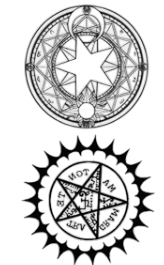 Sembol ★ Pentagram Çift Yıldız Motifi (Geçici Dövme)